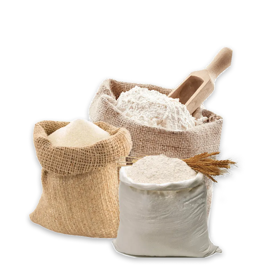 Fresh flour sacks